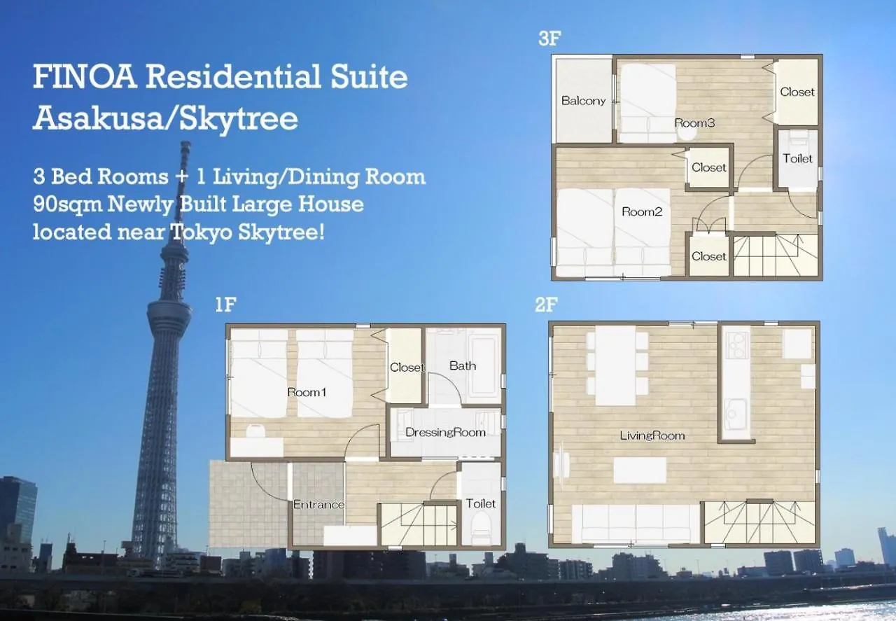 Finoa Residential Suite Asakusa/Oshiage Skytree Tokyo Japan